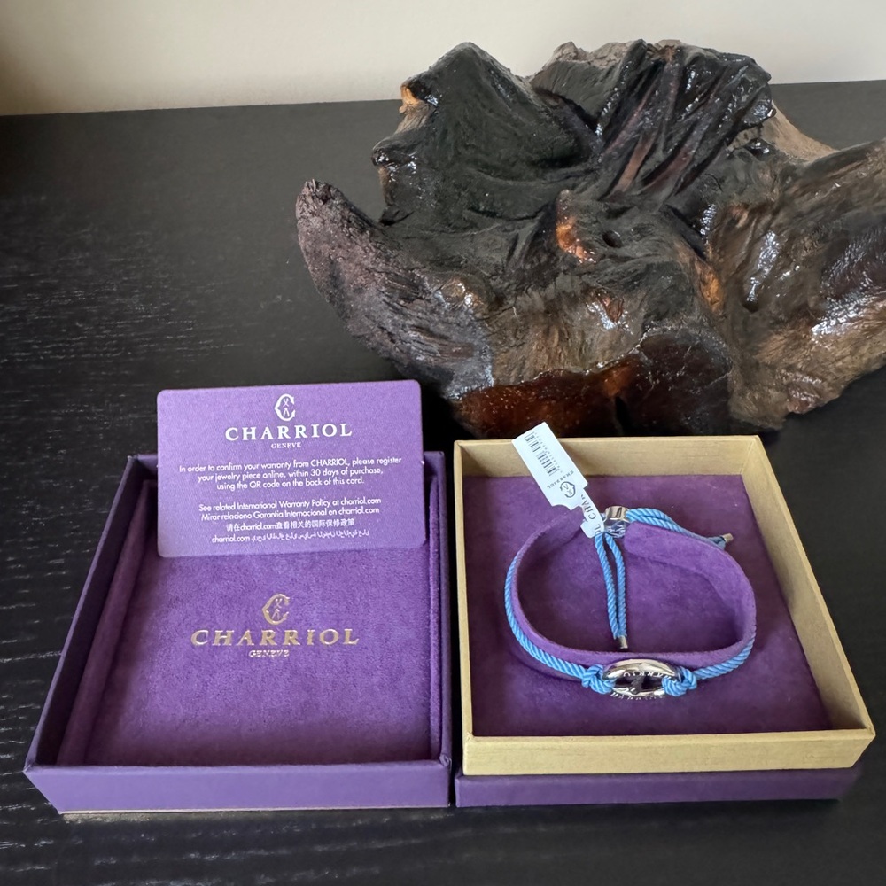 NWB Charriol Marina Silver Bracelet (Blue)